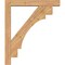 Ekena Millwork Merced Block Smooth Bracket w/ Offset Brace, Western Red Cedar, 5 1/2"W x 34"D x 40"H BKT0604X34X40MRC05SWR - alternate 3